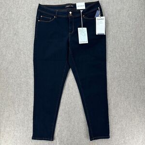 Cavalini Skinny Jeans Womens‎ Size 18 Black Denim Jeans Push Up Sculpting